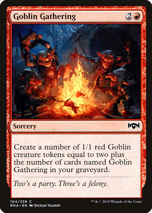 Magic the Gathering Card - Goblin Gathering - MTG Circle