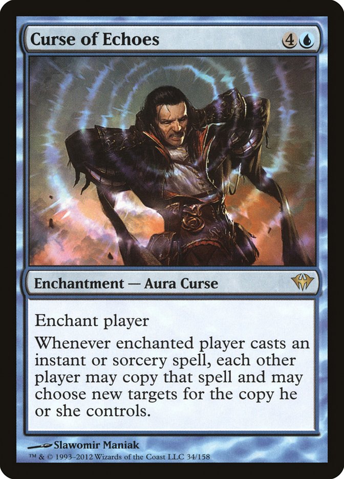 Magic the Gathering Card - Curse of Echoes - MTG Circle