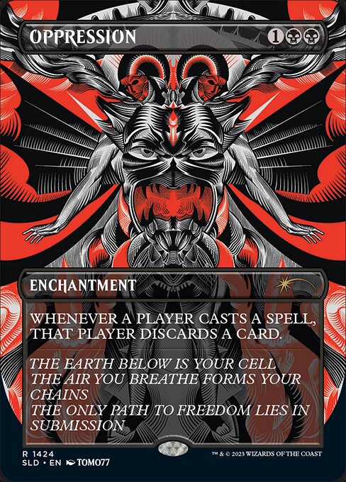 Magic the Gathering Card - Oppression - MTG Circle