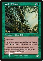 Magic the Gathering Card - Wall of Roots - MTG Circle