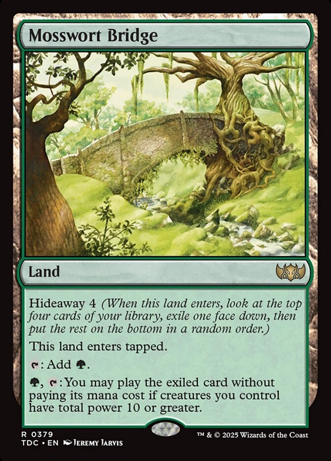 Magic the Gathering Card - Mosswort Bridge - MTG Circle