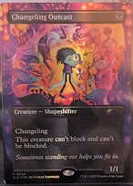 Magic the Gathering Card - Changeling Outcast - MTG Circle