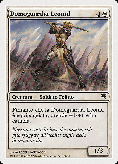 Magic the Gathering Card - Leonin Den-Guard - MTG Circle