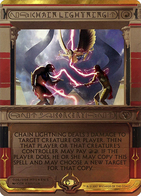 Magic the Gathering Card - Chain Lightning - MTG Circle