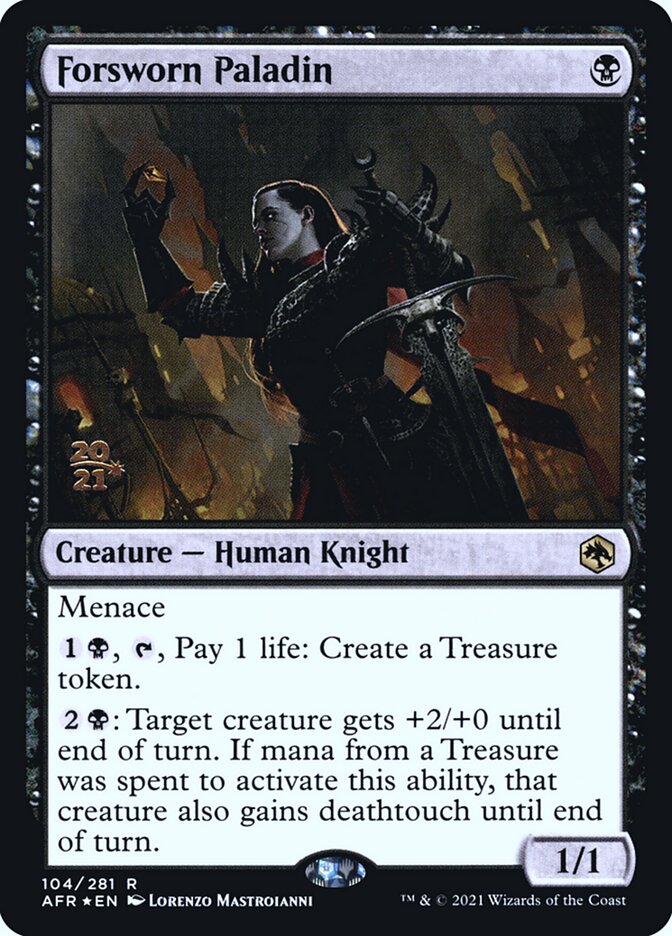 Magic the Gathering Card - Forsworn Paladin - MTG Circle