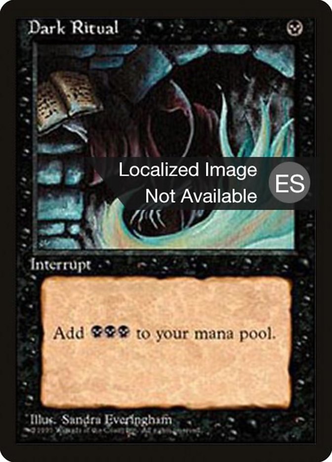 Magic the Gathering Card - Dark Ritual - MTG Circle