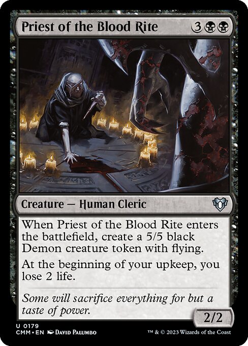 Magic the Gathering Card - Priest of the Blood Rite - MTG Circle