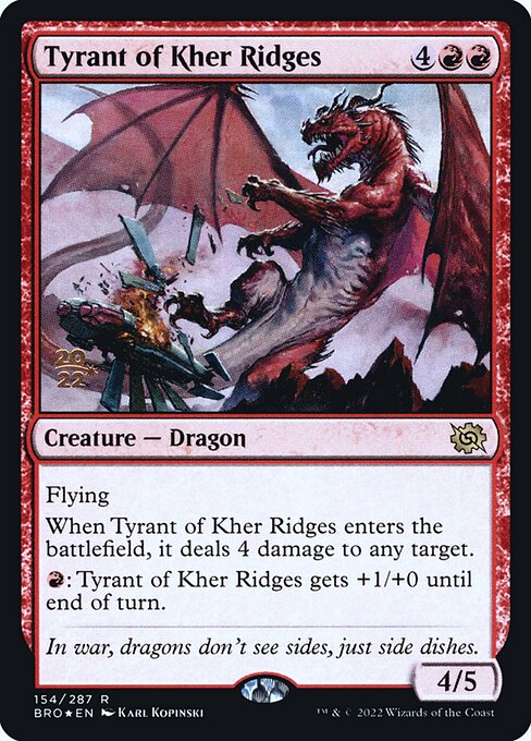 Magic the Gathering Card - Tyrant of Kher Ridges - MTG Circle