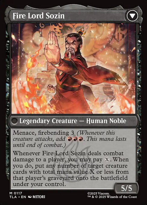 Magic the Gathering Card - Fire Lord Sozin - MTG Circle