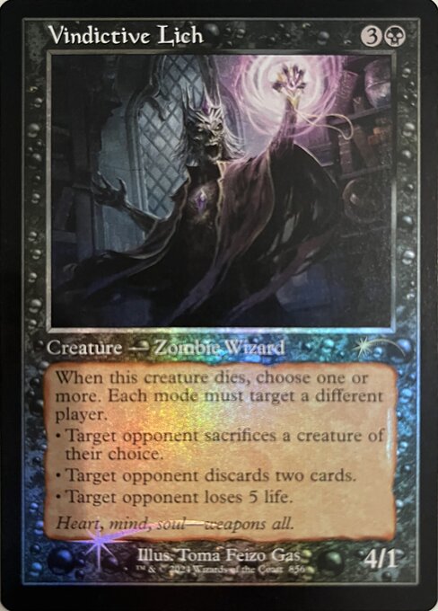 Magic the Gathering Card - Vindictive Lich - MTG Circle