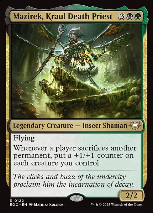 Magic the Gathering Card - Mazirek, Kraul Death Priest - MTG Circle