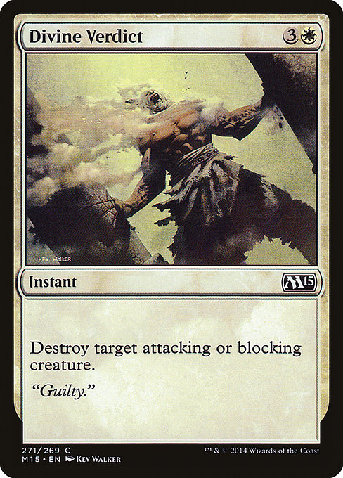 Magic the Gathering Card - Divine Verdict - MTG Circle