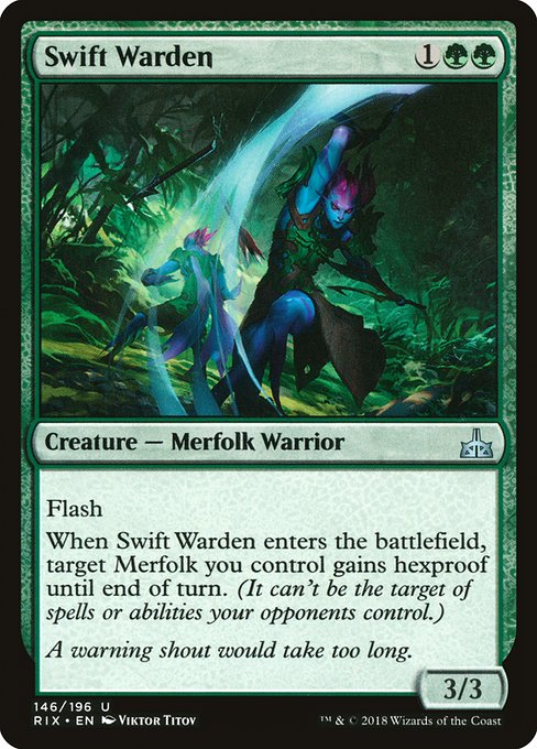Magic the Gathering Card - Swift Warden - MTG Circle