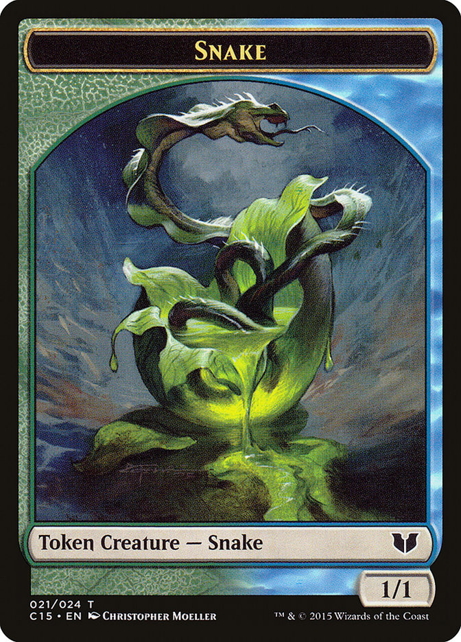 Magic the Gathering Card - Snake - MTG Circle