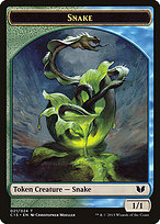 Magic the Gathering Card - Snake - MTG Circle