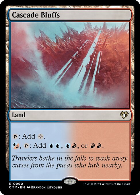 Magic the Gathering Card - Cascade Bluffs - MTG Circle