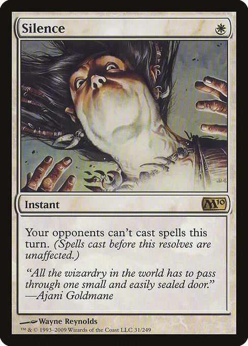 Magic the Gathering Card - Silence - MTG Circle