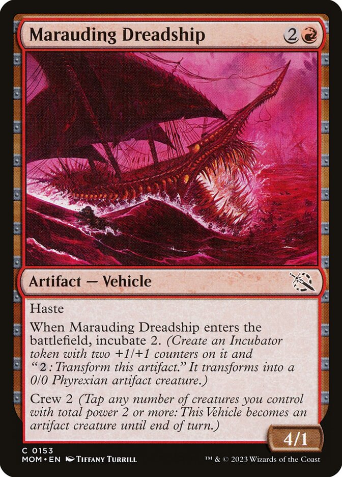 Magic the Gathering Card - Marauding Dreadship - MTG Circle