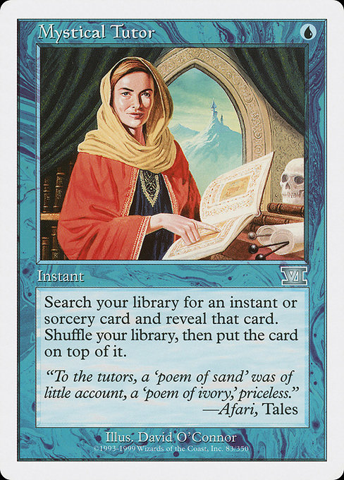 Magic the Gathering Card - Mystical Tutor - MTG Circle