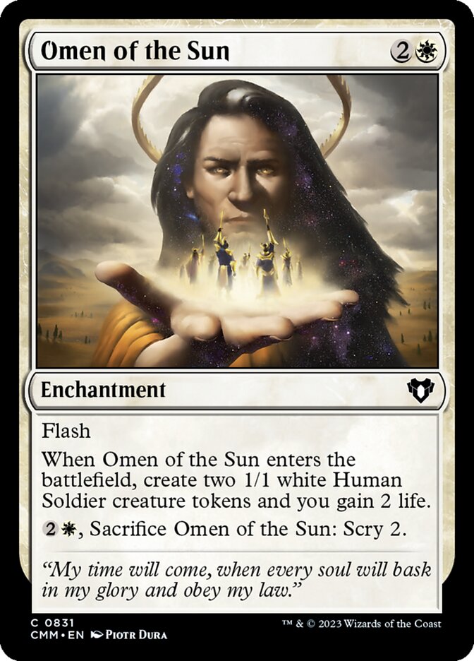 Magic the Gathering Card - Omen of the Sun - MTG Circle
