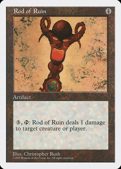 Magic the Gathering Card - Rod of Ruin - MTG Circle