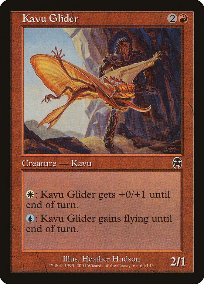 Magic the Gathering Card - Kavu Glider - MTG Circle