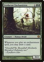Magic the Gathering Card - Verduran Enchantress - MTG Circle