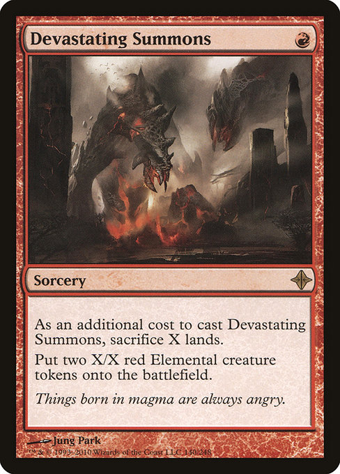 Magic the Gathering Card - Devastating Summons - MTG Circle