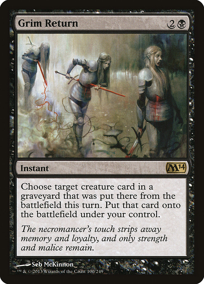 Magic the Gathering Card - Grim Return - MTG Circle