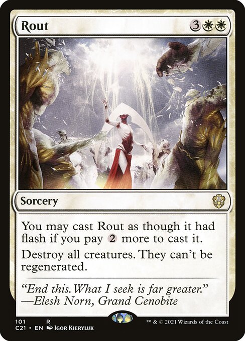 Magic the Gathering Card - Rout - MTG Circle