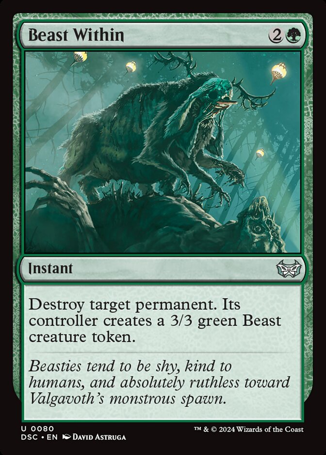 Magic the Gathering Card - Beast Within - MTG Circle