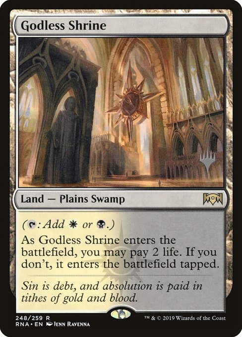 Magic the Gathering Card - Godless Shrine - MTG Circle