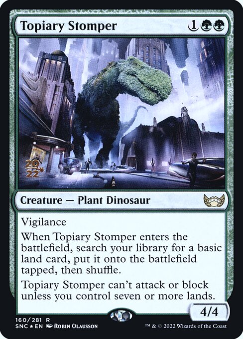 Magic the Gathering Card - Topiary Stomper - MTG Circle