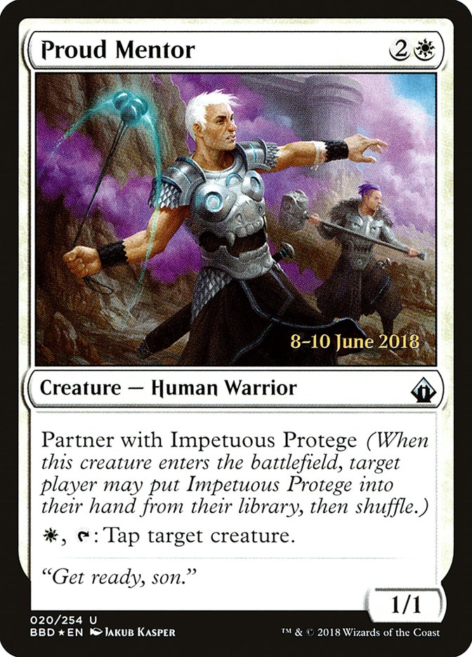 Magic the Gathering Card - Proud Mentor - MTG Circle
