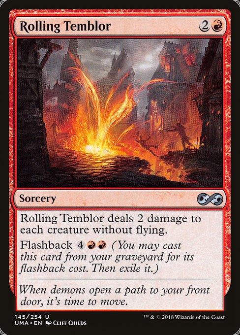 Magic the Gathering Card - Rolling Temblor - MTG Circle