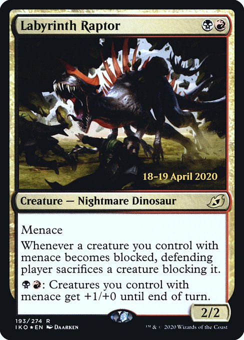 Magic the Gathering Card - Labyrinth Raptor - MTG Circle