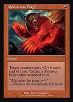 Magic the Gathering Card - Monstrous Rage - MTG Circle