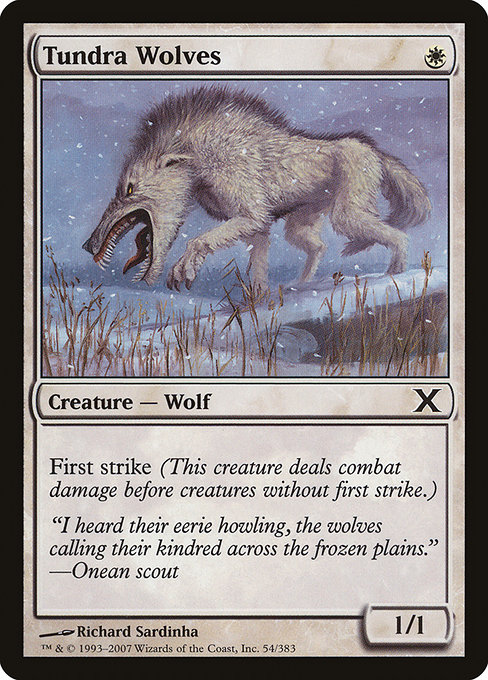 Magic the Gathering Card - Tundra Wolves - MTG Circle