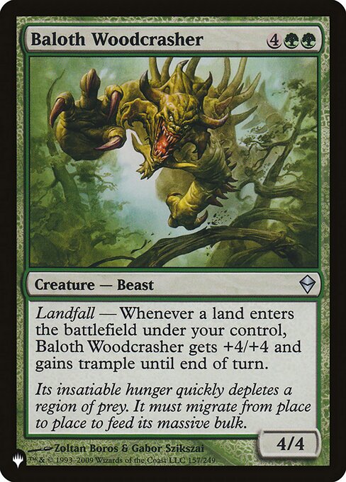 Magic the Gathering Card - Baloth Woodcrasher - MTG Circle