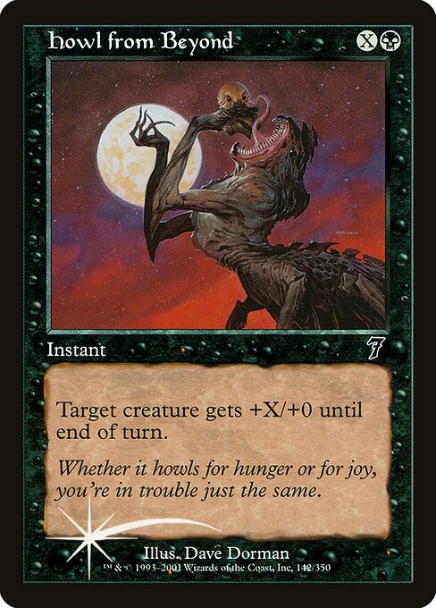 Magic the Gathering Card - Howl from Beyond - MTG Circle