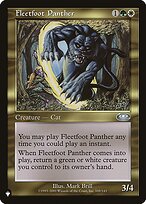 Magic the Gathering Card - Fleetfoot Panther - MTG Circle