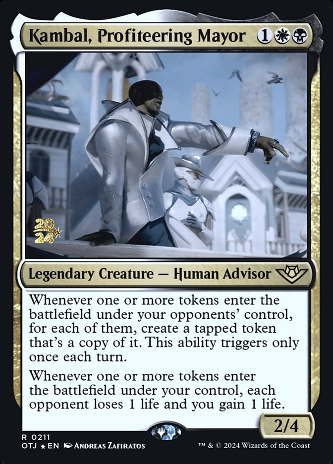 Magic the Gathering Card - Kambal, Profiteering Mayor - MTG Circle