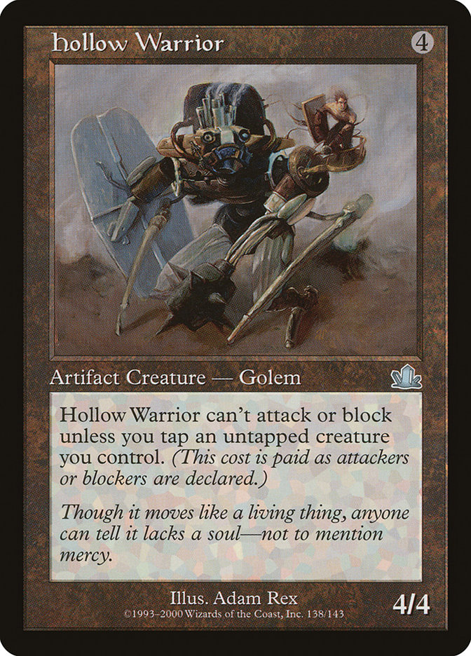 Magic the Gathering Card - Hollow Warrior - MTG Circle