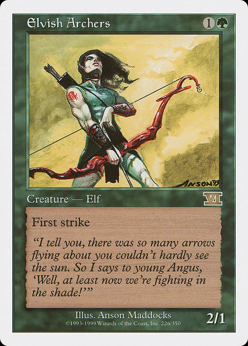 Magic the Gathering Card - Elvish Archers - MTG Circle