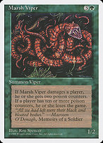 Magic the Gathering Card - Marsh Viper - MTG Circle
