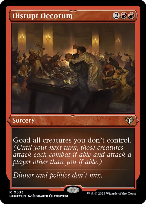 Magic the Gathering Card - Disrupt Decorum - MTG Circle