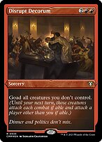 Magic the Gathering Card - Disrupt Decorum - MTG Circle