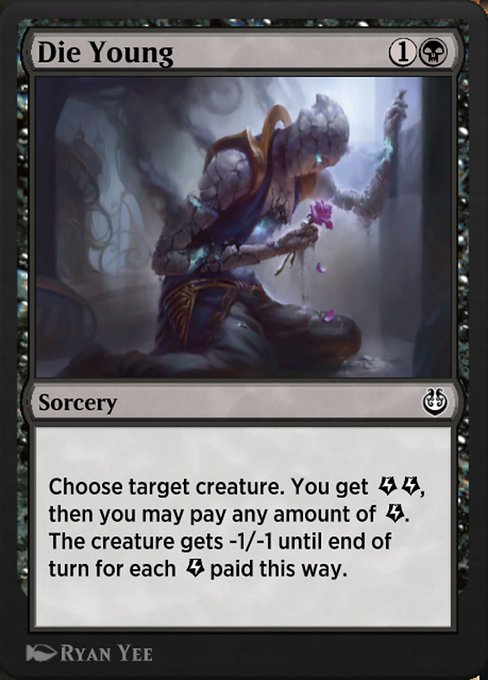 Magic the Gathering Card - Die Young - MTG Circle