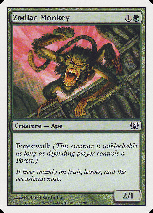 Magic the Gathering Card - Zodiac Monkey - MTG Circle
