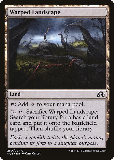 Magic the Gathering Card - Warped Landscape - MTG Circle
